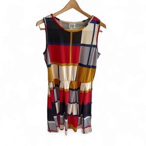 Vintage, 1980s,  J Taylor color block sweater dress